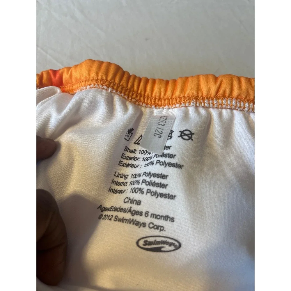 i play SwimWay Swim Diaper Bundle Baby 6-24M Orange Purple Excellent Ruffle Fish